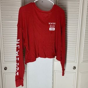 Red long sleeve brandy Melville/J.Galt